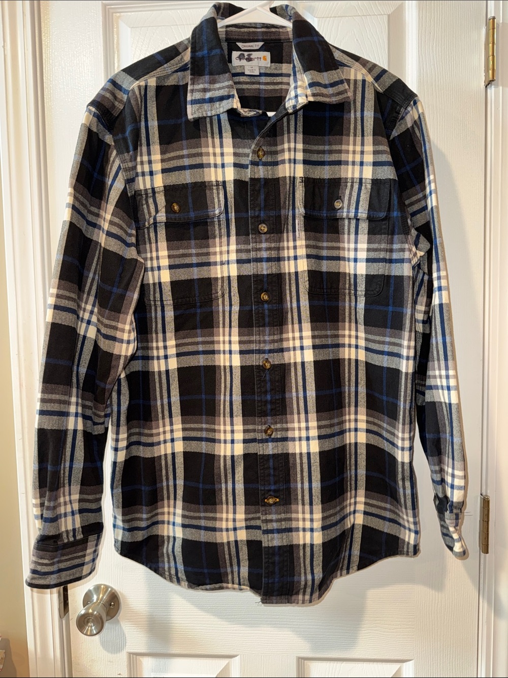 Carhartt Plaid Button-Up jacket/Shirt (super thick! 100% cotton)